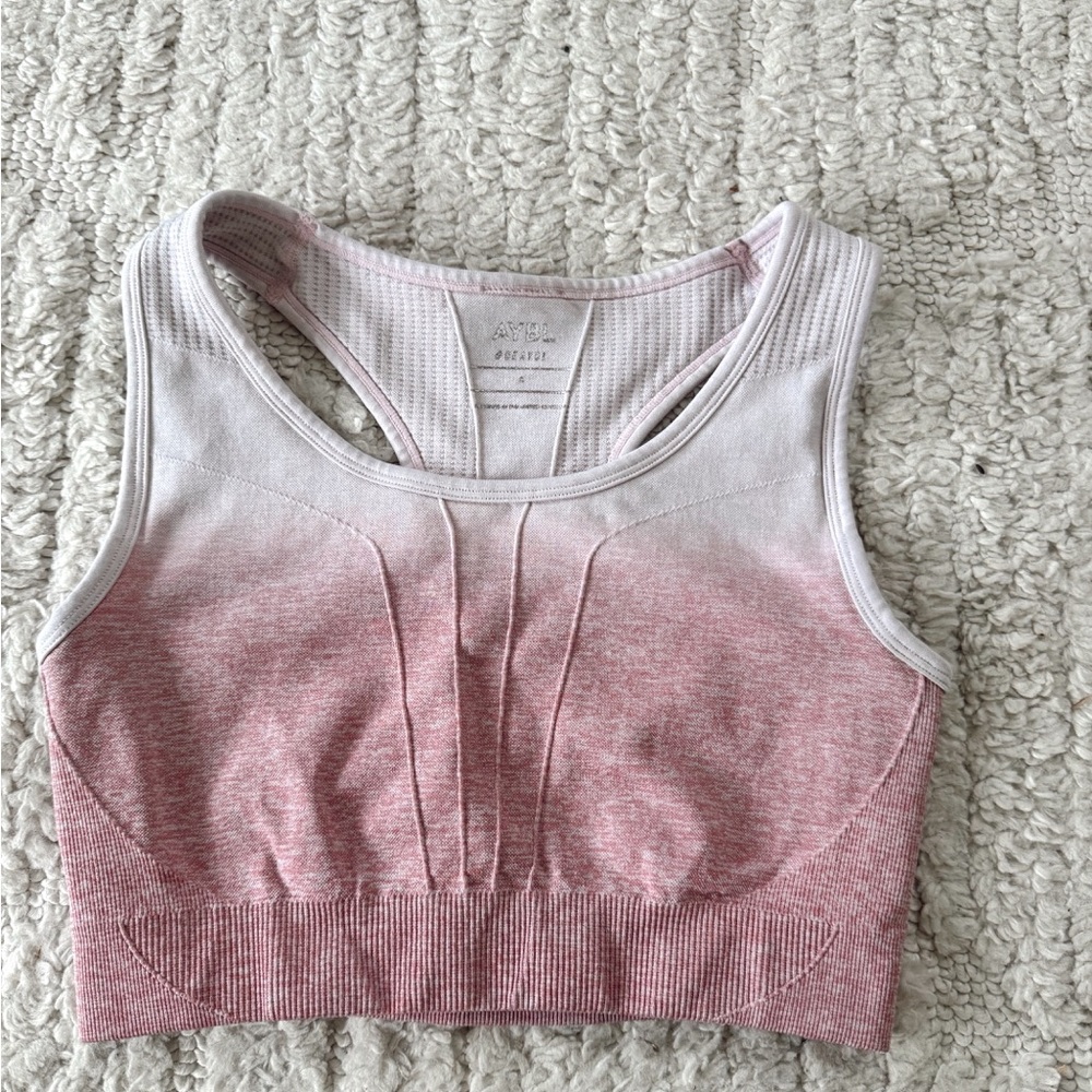 AYBL Pink Ombre Sports Bra
